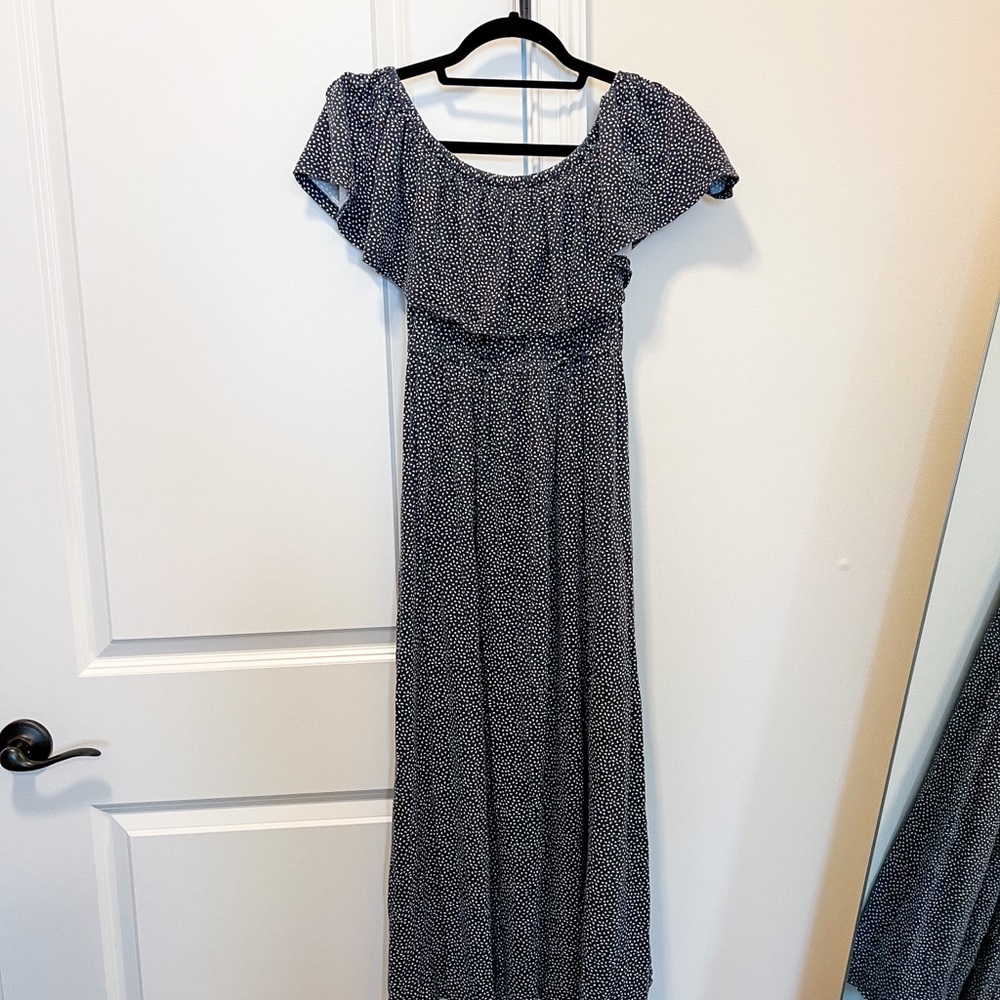 Ingrid and Isabel Off The Shoulders Maternity Dress